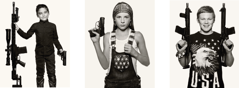 LAURENT ELIE BADESSI en partenariat avec POLKA GALERIE 
"AGE OF INNOCENCE - Children & Guns in the USA"