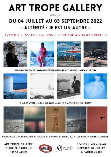Flyer de l'exposition "Altérité : Je est un Autre" du 04 juillet au 03 septembre 2022 © Art Trope Gallery