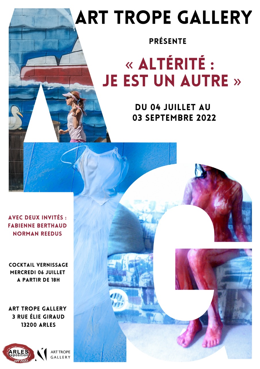 Affiche de l'exposition "Altérité : Je est un Autre" du 04 juillet au 03 septembre 2022 © Art Trope Gallery