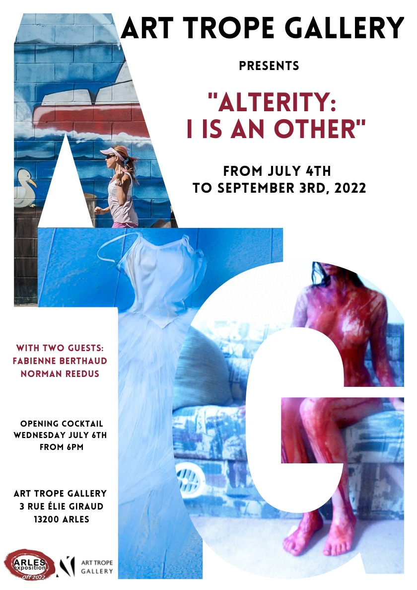 Flyer of the exhibition "Alterity: I is an Other" from July 4th to September 3th © Art Trope Gallery