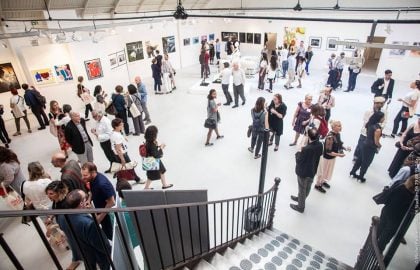 Vernissage de l’exposition INTERSECTION organisée par Art-Trope à l’Espace Commines à Paris du 8 au 10 juin 2018 © Michel Rubinel