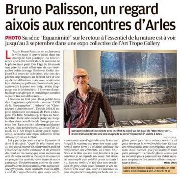 Article about Bruno Palisson published in La Provence © Art Trope Gallery 