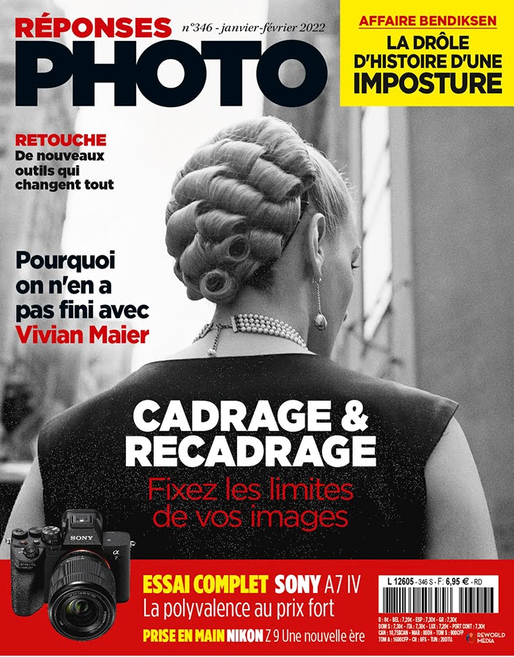 Front cover of the magazine "Réponses Photo"  no. 346 from January-February 2022.